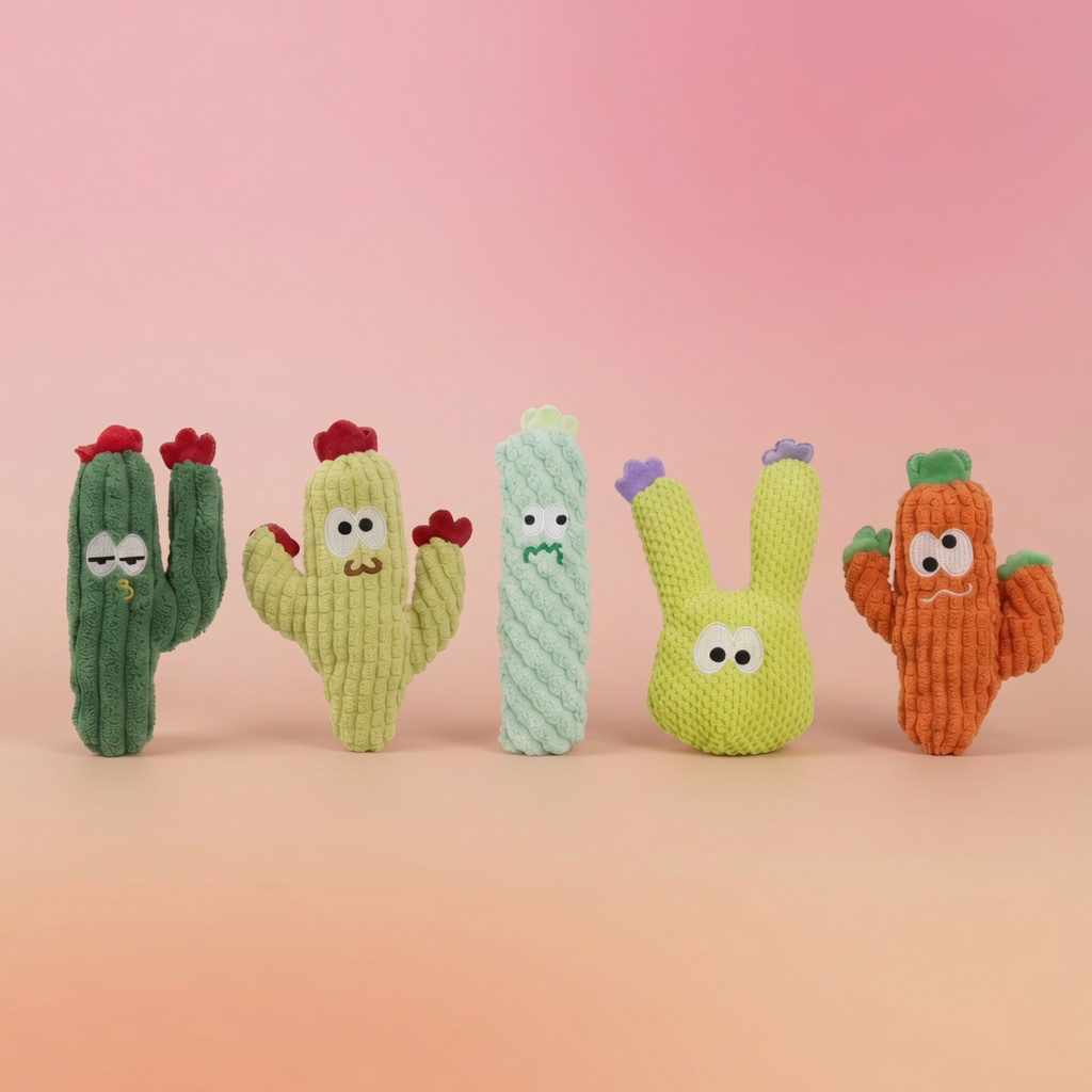 Pawsible 5-Pack Cactus Cat Toy Set