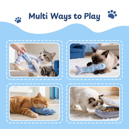 3-Pack Sardine Can Fish Toy