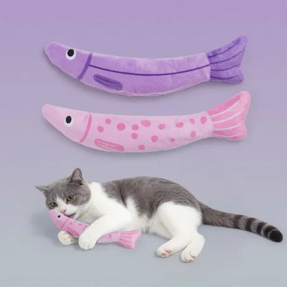 2 Pack XL Fish Cat Toys